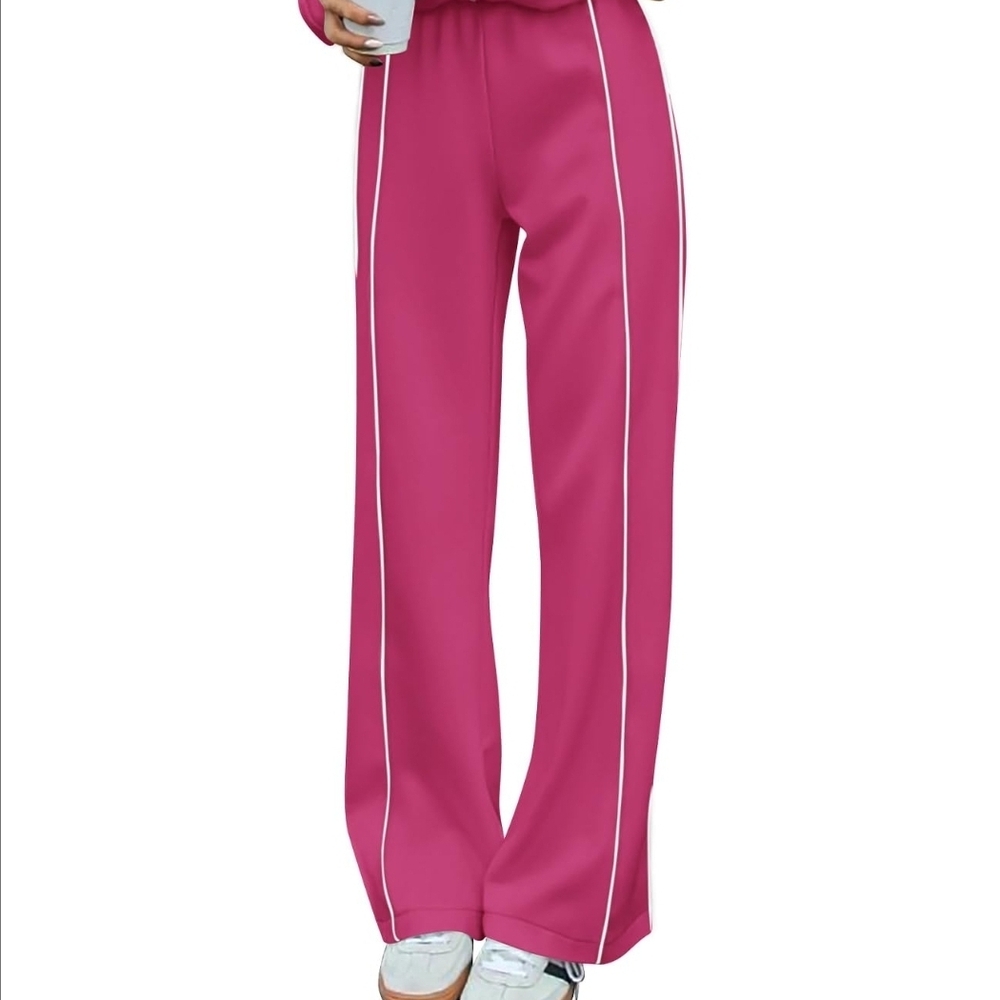 Hot Pink Track Pants – Size S, Bold & Comfy Vibes